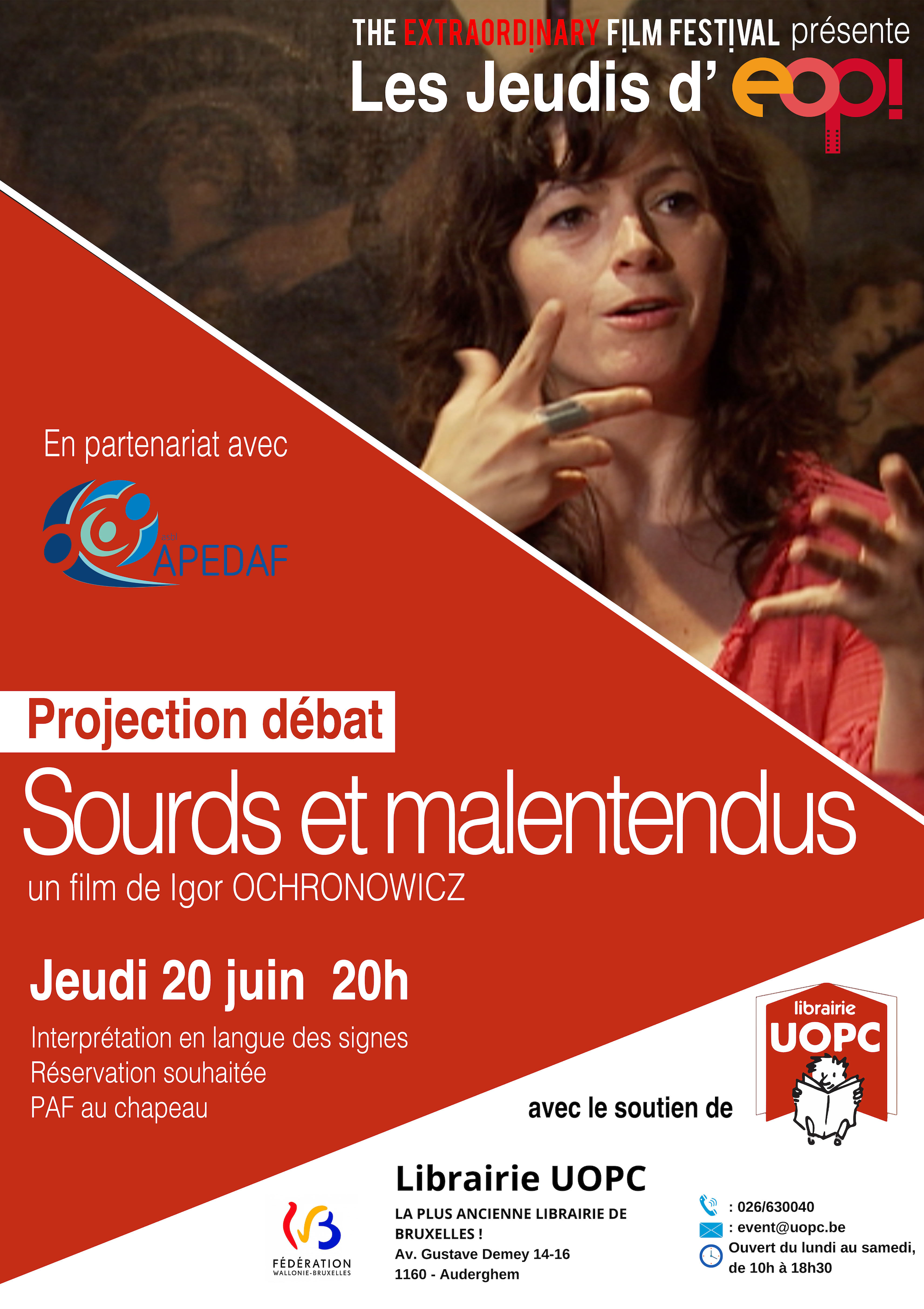 Affiche Jeudis d'EOP & APEDAF